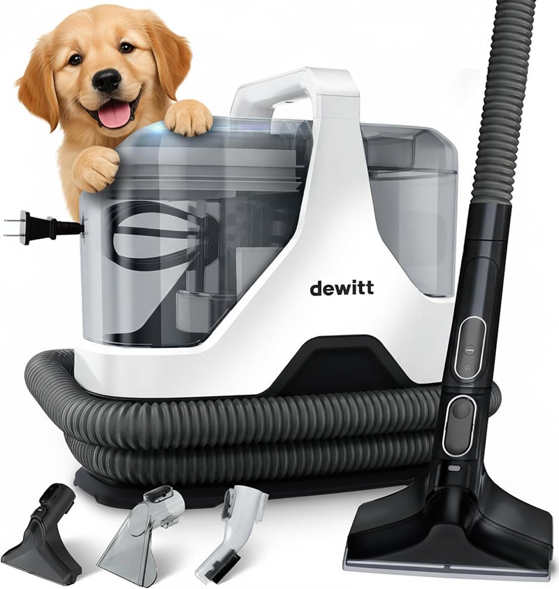 DeWitt Spot Genie Pro Portable Carpet Cleaner Machine, Upholstery Cleaner – Lightweight 7.7lb Pet Stain & Odor Remover with 4 Cleaning Tools, Compact Design for Home, Car, and Furniture - Image 1